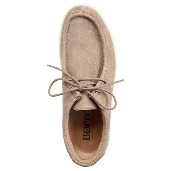 NEW BORN Canning Lace Up Moc Toe Casual Shoes Taupe Suede Leather Men\'s Size 9 main image 6